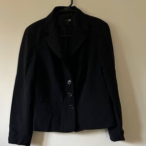 East 5th Women's Black Blazer with Button Detail